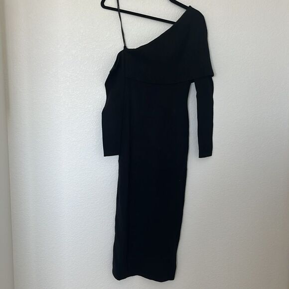 MINKPINK: KAIA KNIT MIDI SWEATER DRESS - BLACK NEW NWT - Picture 6 of 10